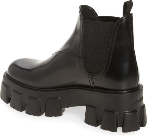 prada chelsea lug boot|prada chelsea monolith boots.